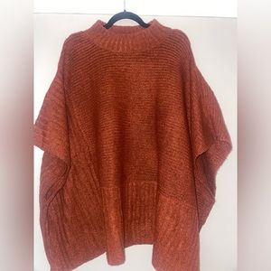 Burnt Orange poncho